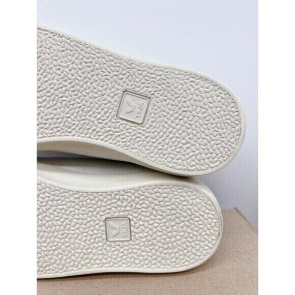 Veja Esplar Logo Low Top Sneaker Extra White/natural Leather Womens US 11 - Picture 12 of 13